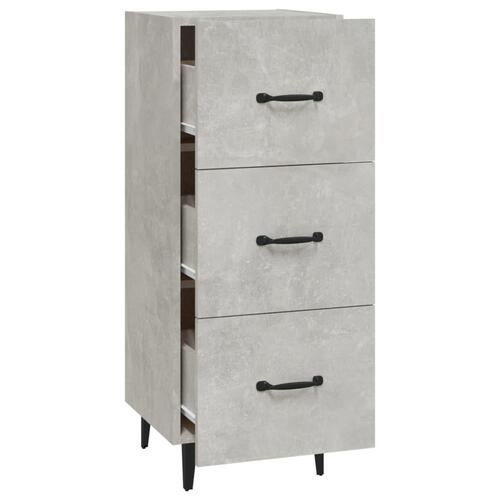 Skænk 34,5x34x90 cm konstrueret træ betongrå