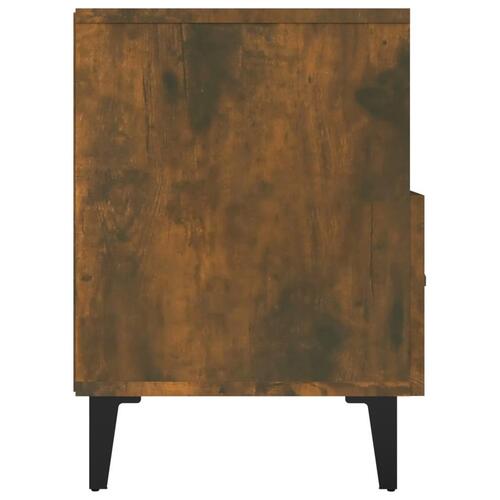 Tv-bord 80x36x50 cm konstrueret træ røget egetræsfarve