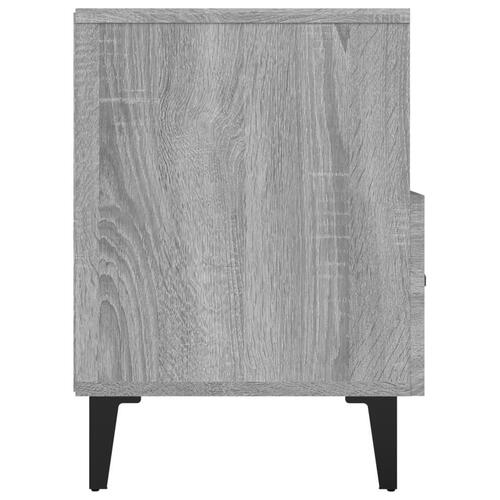Tv-bord 80x36x50 cm konstrueret træ grå sonoma-eg
