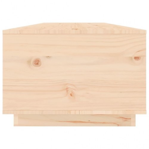 Sofabord i massivt fyrretræ 100 × 50 × 35 cm - med opbevaring