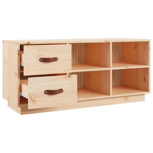 Skobænk 100x34x45 cm massivt fyrretræ