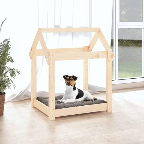 Hundeseng 61x50x70 cm massivt fyrretræ