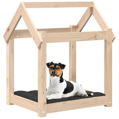 Hundeseng 61x50x70 cm massivt fyrretræ