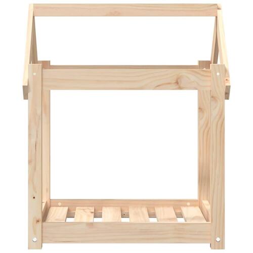 Hundeseng 61x50x70 cm massivt fyrretræ