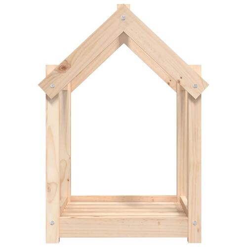 Hundeseng 61x50x70 cm massivt fyrretræ