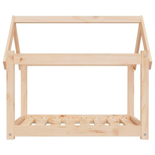 Hundeseng 81x60x70 cm massivt fyrretræ