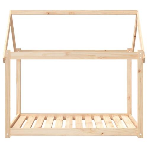 Hundeseng 111x80x100 cm massivt fyrretræ