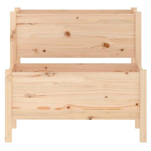 Plantekasse 84,5x84x75 cm massivt fyrretræ