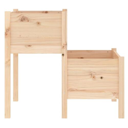 Plantekasse 84,5x84x75 cm massivt fyrretræ