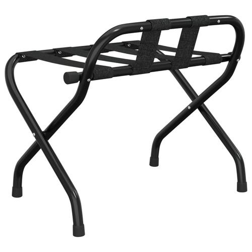 Kuffertstativ med ryglæn 56x39x52 cm sort