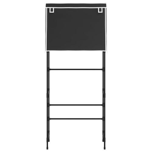 Opbevaringsreol over vaskemaskine 71x29,5x170,5 cm jern sort