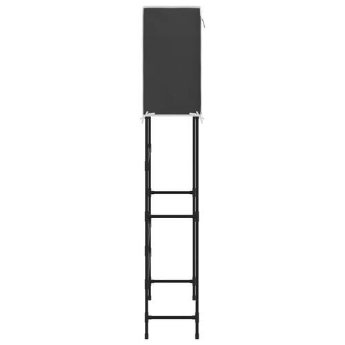 Opbevaringsreol over vaskemaskine 71x29,5x170,5 cm jern sort