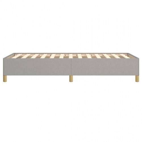 Sengeramme i stof - lysegrå 80×200 cm (uden madras)