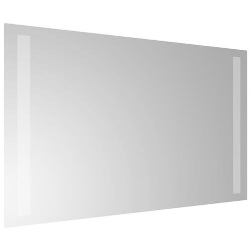 Badeværelsesspejl med LED-lys 60x30 cm