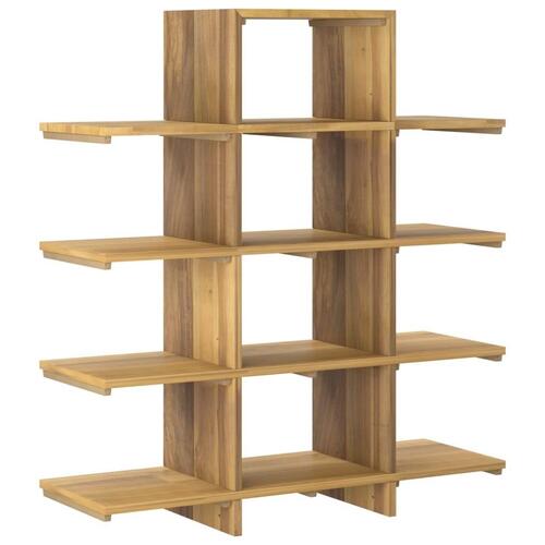 Bogreol 100x30x120 cm massivt teaktræ