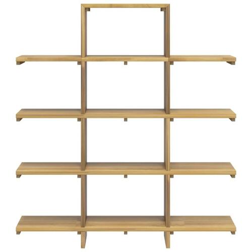 Bogreol 100x30x120 cm massivt teaktræ