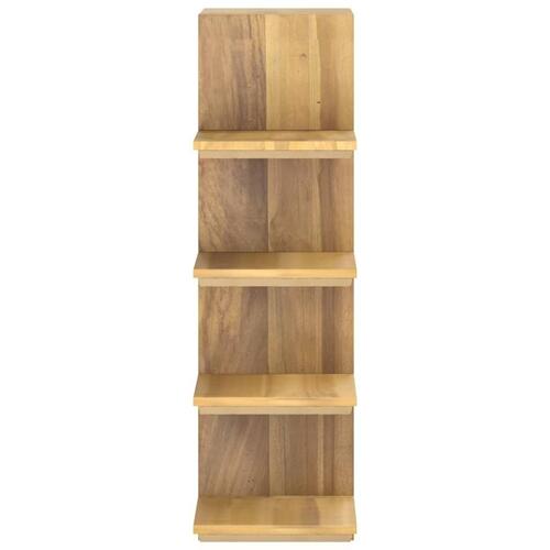 Bogreol 100x30x120 cm massivt teaktræ