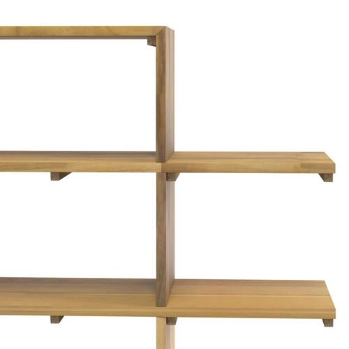 Bogreol 100x30x120 cm massivt teaktræ