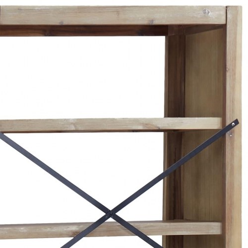 Bogreol med 3 hylder 80×30×80 cm i massivt akacietræ