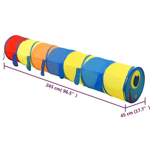 Legetelt til børn 245 cm polyester flerfarvet