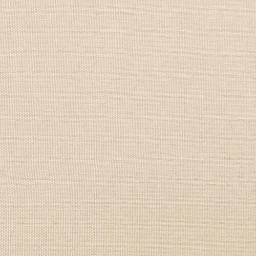 Springmadras med pocketfjedre 140x200x20 cm stof cremefarvet