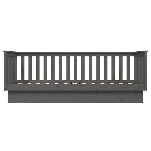 Daybed 100x200 cm massivt fyrretræ grå