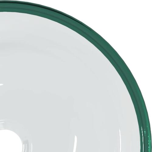 Håndvask 35x12 cm hærdet glas transparent