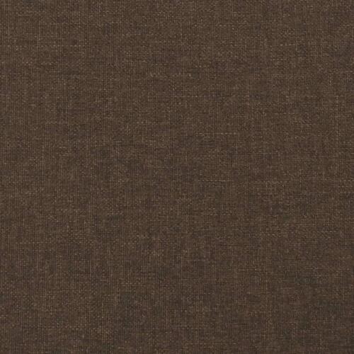 Springmadras med pocketfjedre 80x200x20 cm stof mørkebrun
