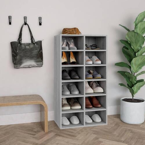 Skoreol 54x34x100,5 cm konstrueret træ grå