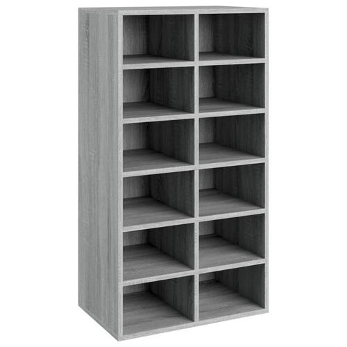 Skoreol 54x34x100,5 cm konstrueret træ grå