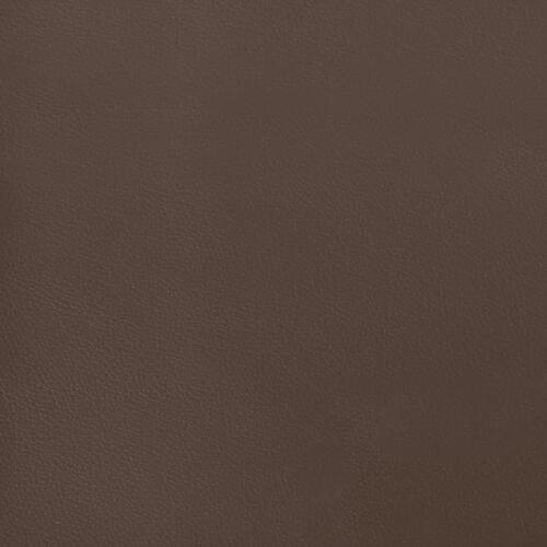 Springmadras med pocketfjedre 80x200x20 cm kunstlæder brun