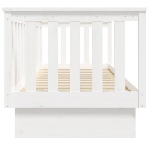 Daybed 75x190 cm massivt fyrretræ hvid