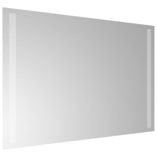 Badeværelsesspejl med LED-lys 60x40 cm