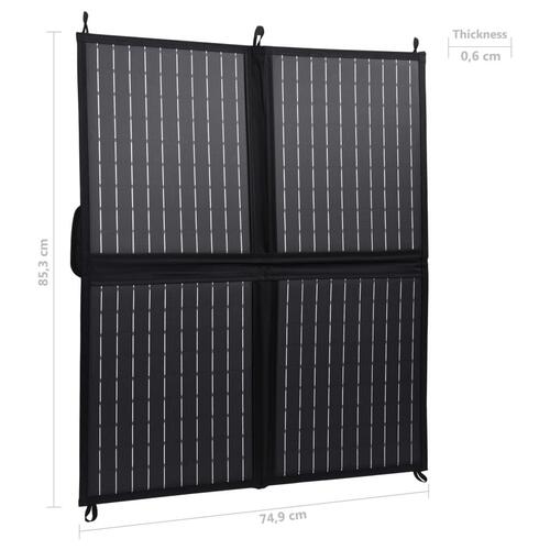 Foldbar solcelleoplader 80 W 12 V