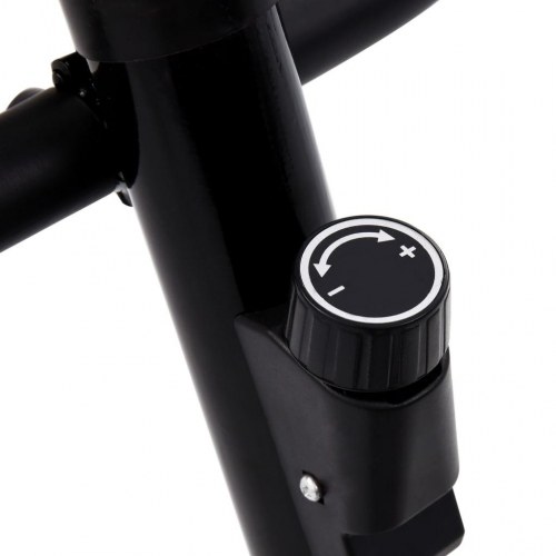 Motionscykel med bæltemodstand sort