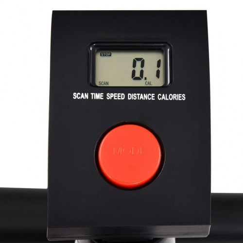 Motionscykel med bæltemodstand sort