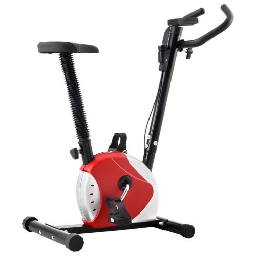 Motionscykel med bæltemodstand rød
