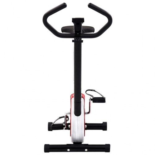 Motionscykel med bæltemodstand rød