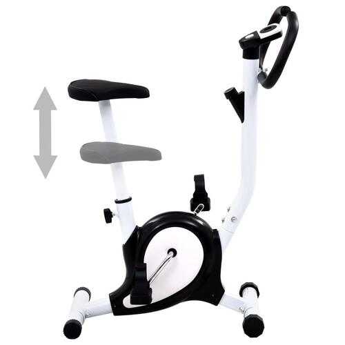Motionscykel med bæltemodstand sort