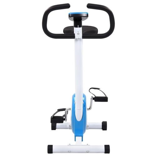 Motionscykel med bæltemodstand blå