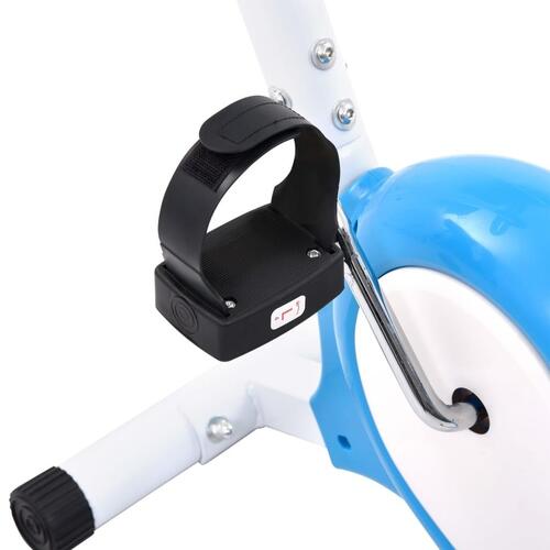 Motionscykel med bæltemodstand blå