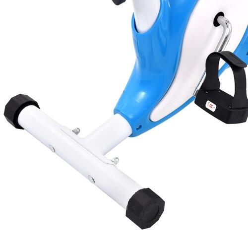 Motionscykel med bæltemodstand blå