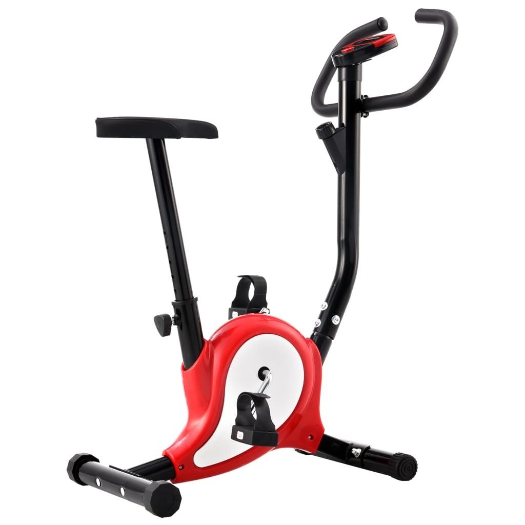 Motionscykel med bæltemodstand rød