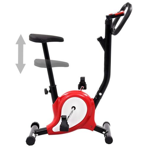Motionscykel med bæltemodstand rød