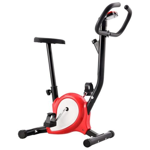Motionscykel med bæltemodstand rød