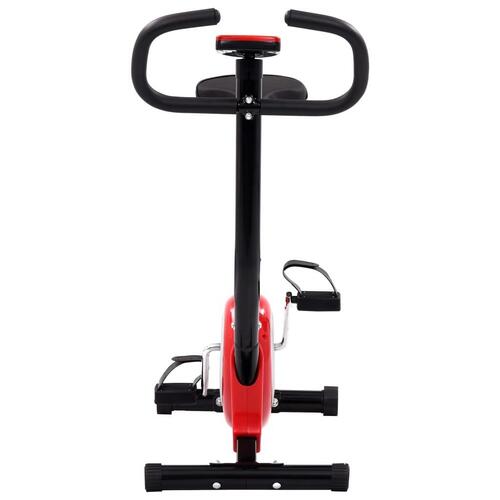 Motionscykel med bæltemodstand rød