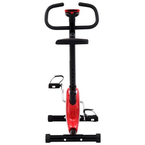 Motionscykel med bæltemodstand rød