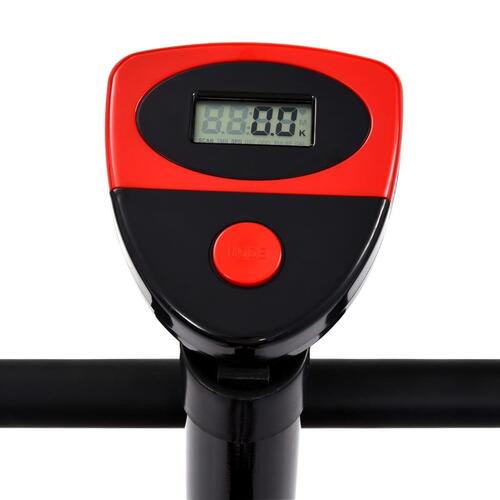 Motionscykel med bæltemodstand rød
