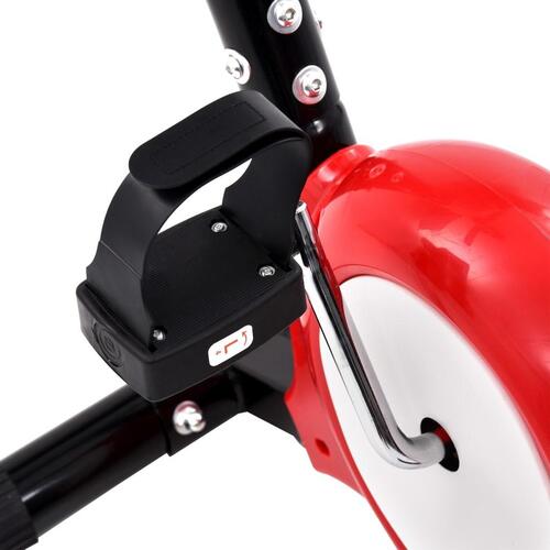 Motionscykel med bæltemodstand rød