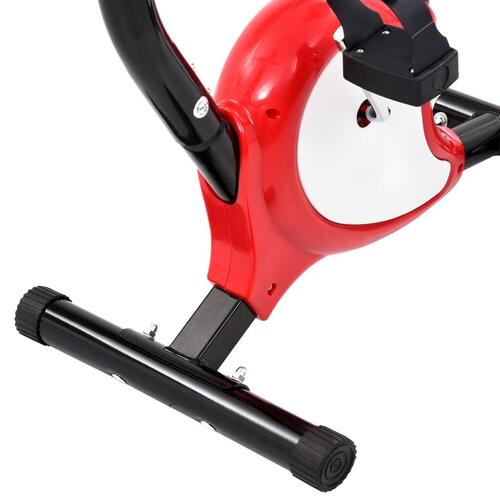 Motionscykel med bæltemodstand rød